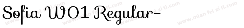 Sofia W01 Regular字体转换